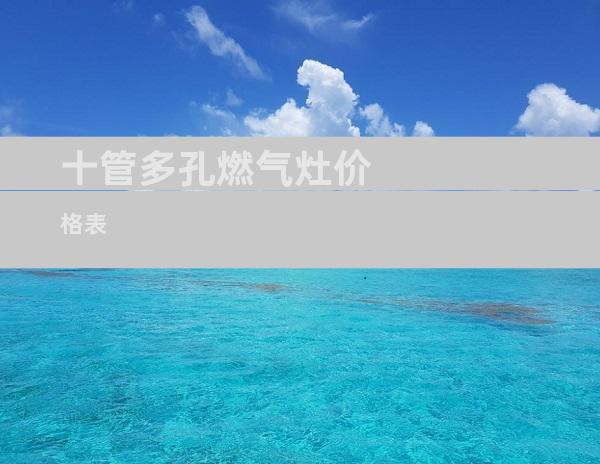十管多孔燃气灶价格表