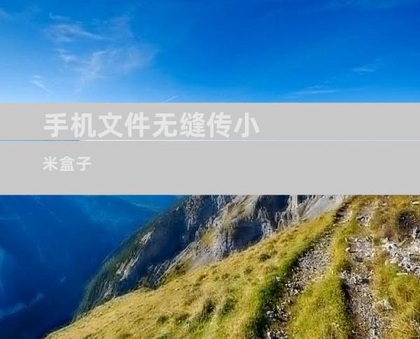 手机文件无缝传小米盒子