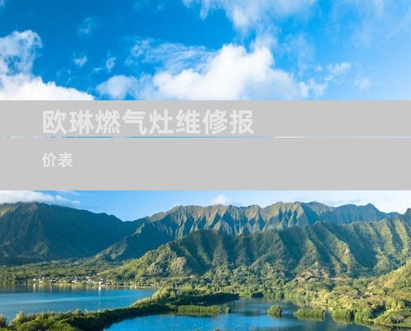 欧琳燃气灶维修报价表