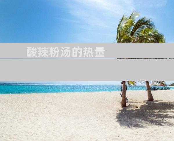 酸辣粉汤的热量