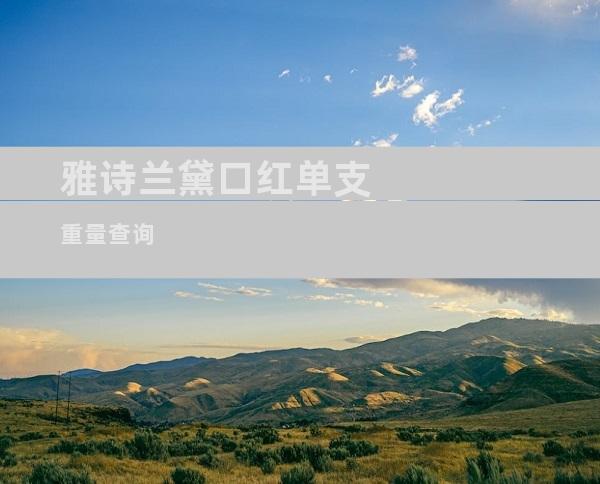 雅诗兰黛口红单支重量查询